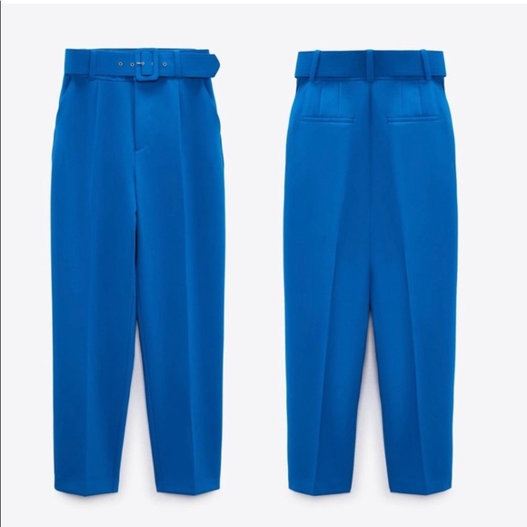 💙 ZARA 2 Piece Lapelless Blazer & Pants Set 💙 - Picture 4 of 6